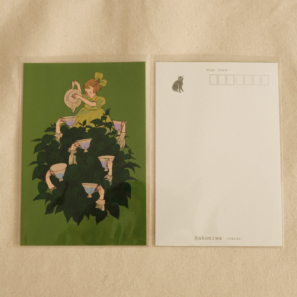 Kurahashi Rei Hydrangea Tea Cups Postcard