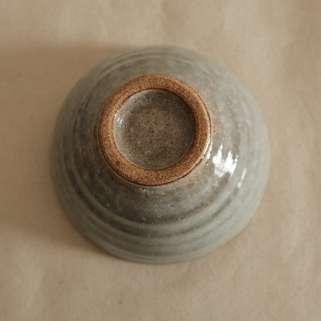 Maruyoshi Japan Jade Blue Kohiki Glaze Chawan Matcha Bowl Minoware