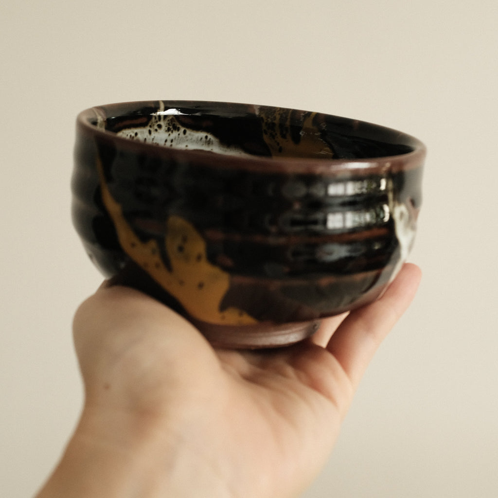 Hana Izumi Kiln Japan Maruchikara Multicolours Nodate Chawan Matcha Bowl Aritaware