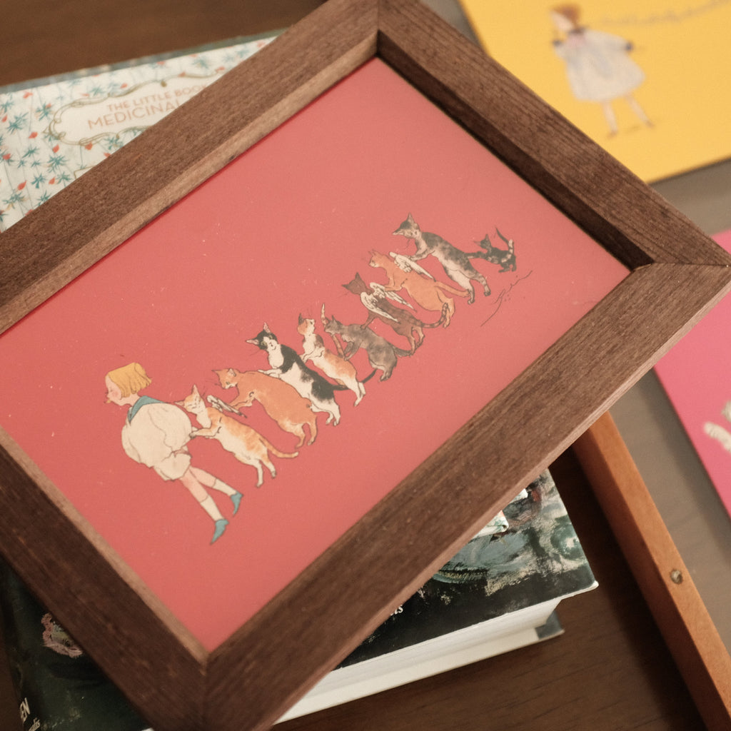 Kurahashi Rei Cat Family Postcard