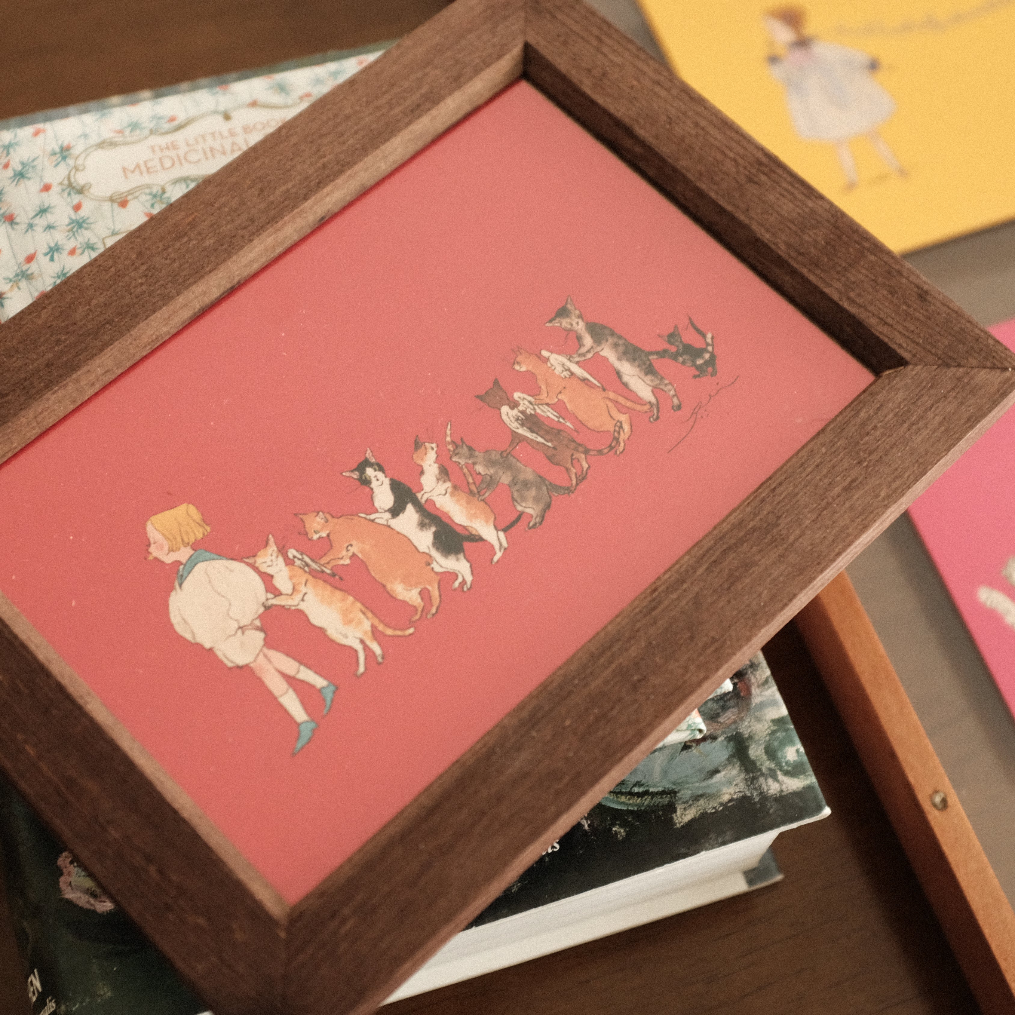 Kurahashi Rei Cat Family Postcard