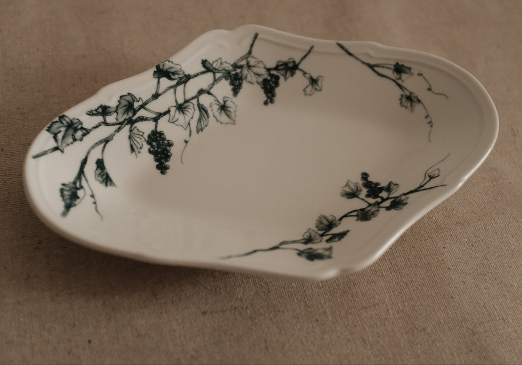 Studio M' Japan Vigne Plate Blue