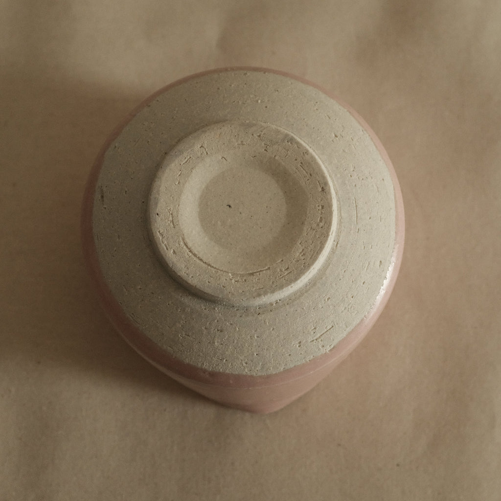 Hatsuichi Japan Momo Neri Pink Katakuchi Chawan Matcha Bowl Large Minoware