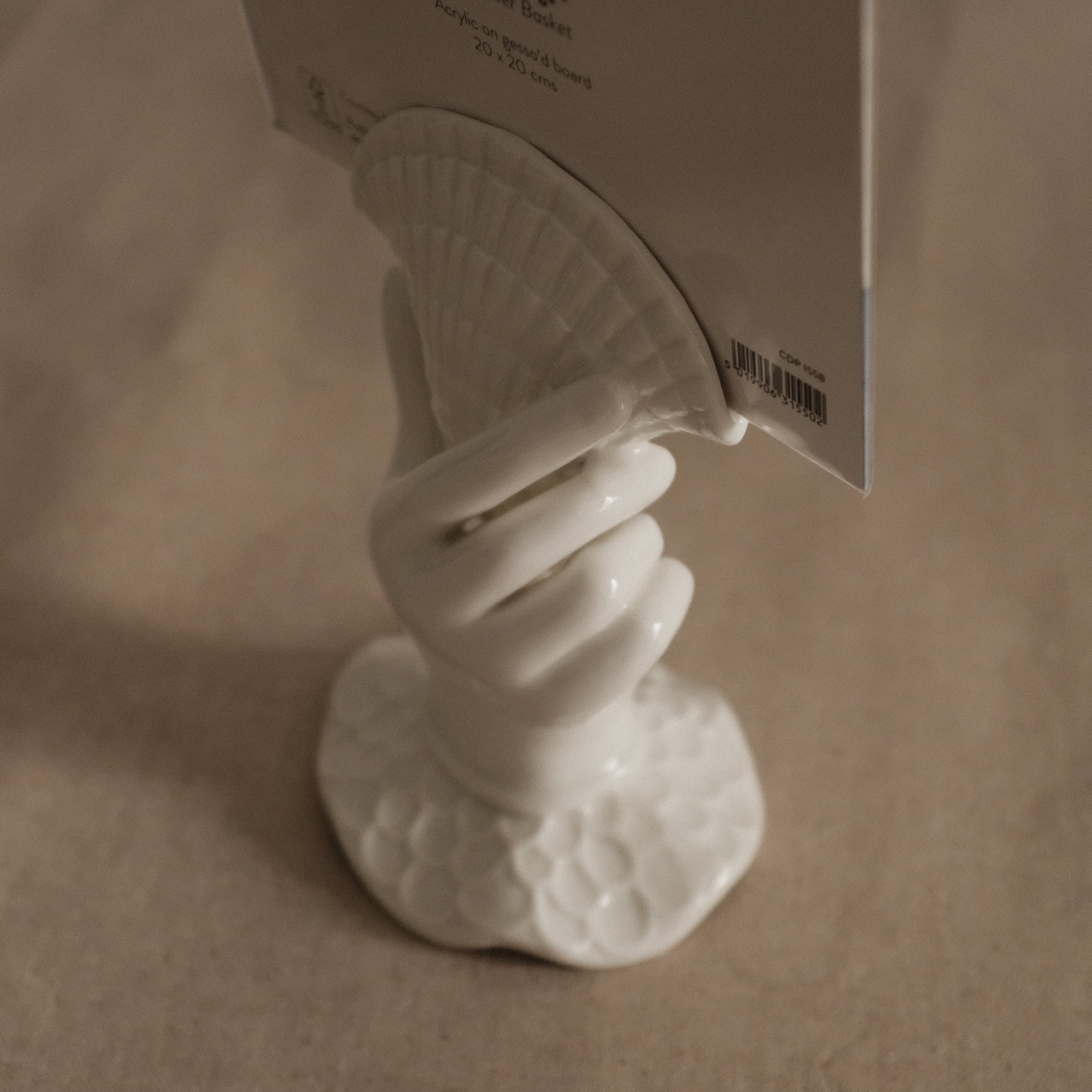 MARELLA French Retro Grasp of Sea Shell Ceramic Flower Vase Card Holder Tissue Holder