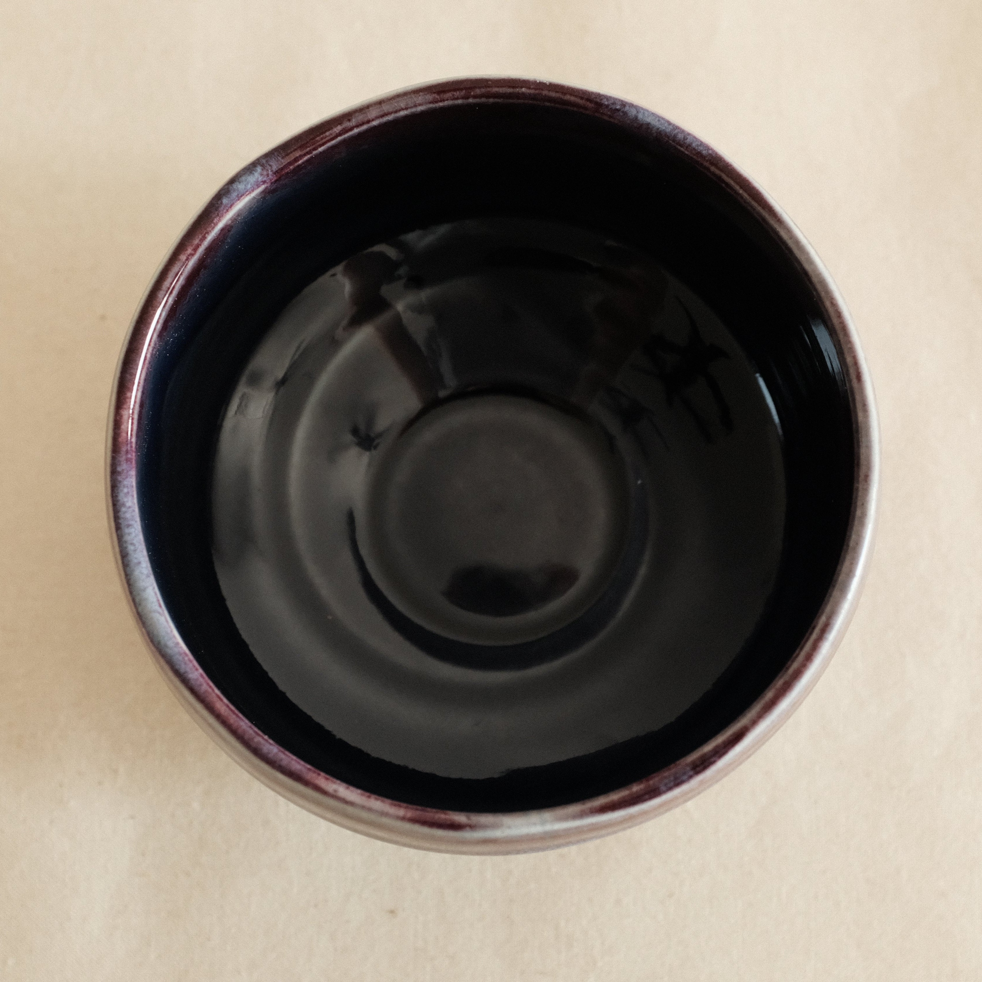 Hatsuichi Japan Tsubo Violet Chawan Matcha Bowl Minoware