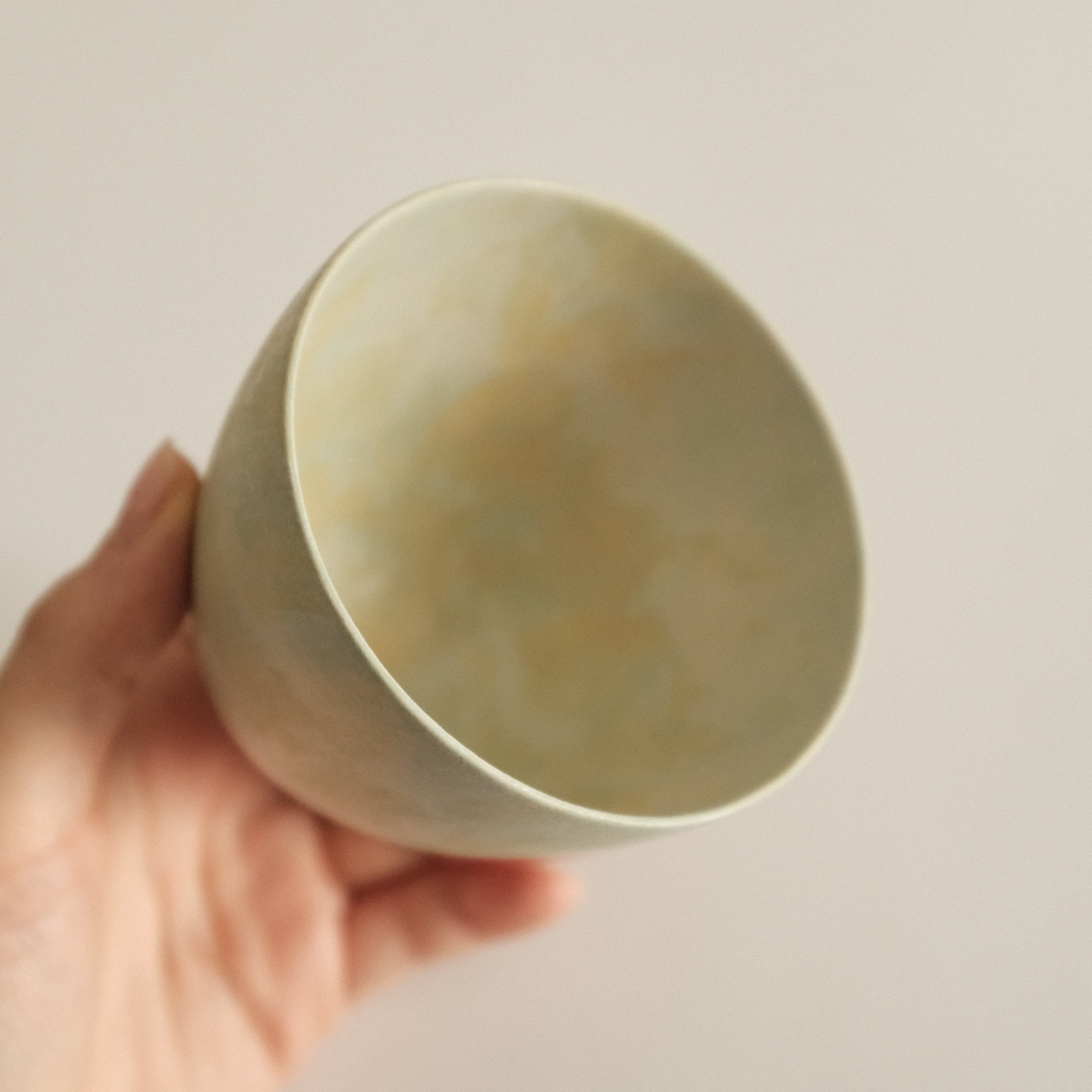 Makoto Saito Palette Green Yellow Tall Cup