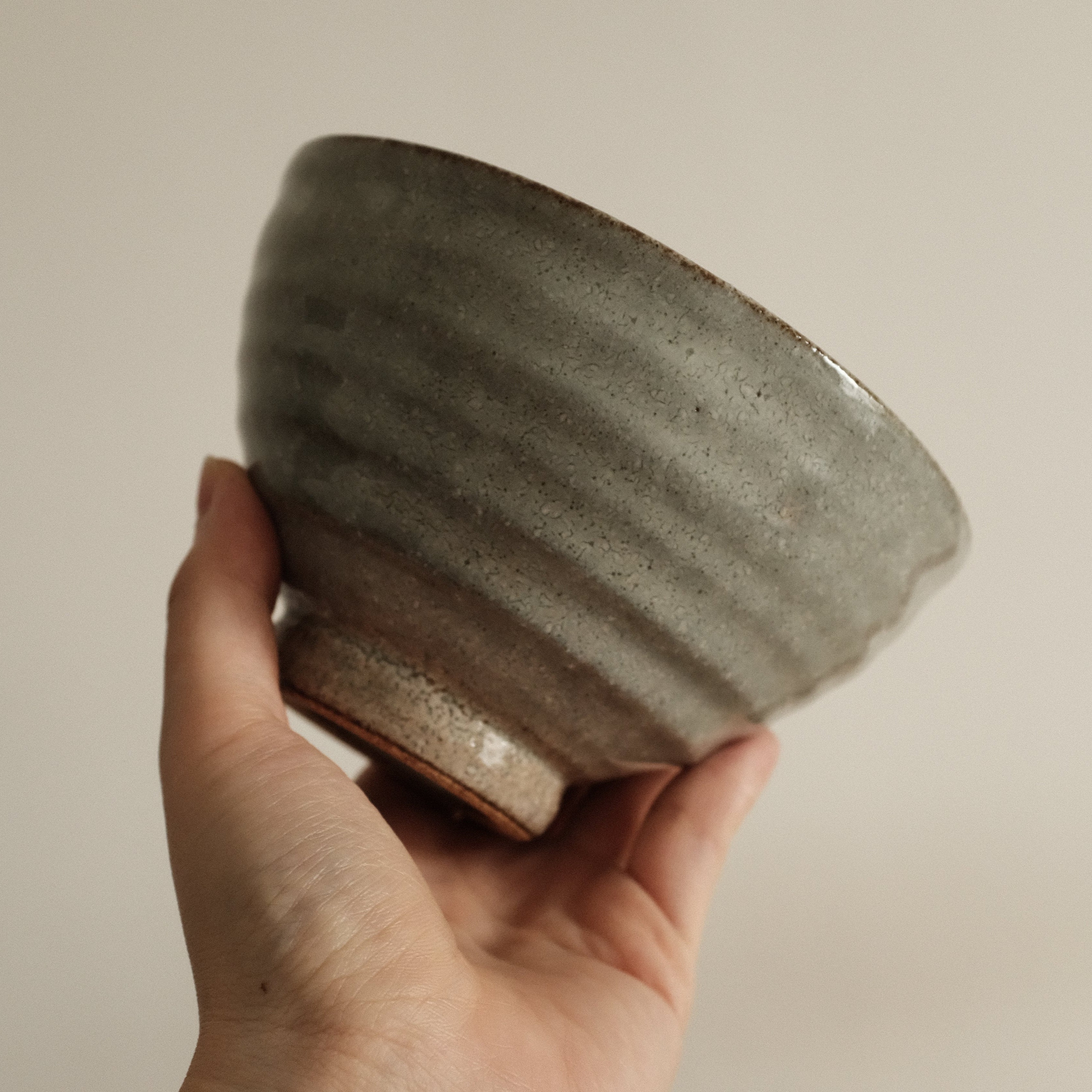 Maruyoshi Japan Jade Blue Kohiki Glaze Chawan Matcha Bowl Minoware