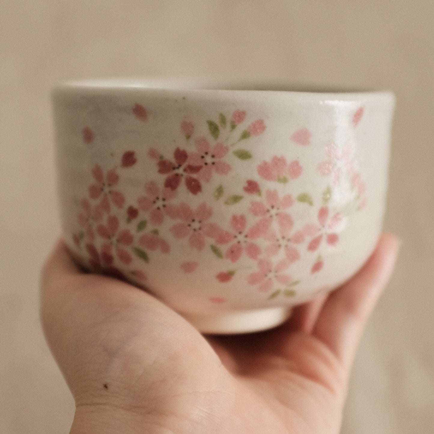 Hatsuichi Japan Cherry Blossom Pink Nodate Chawan Matcha Bowl Tea Bowl Japan Minoware