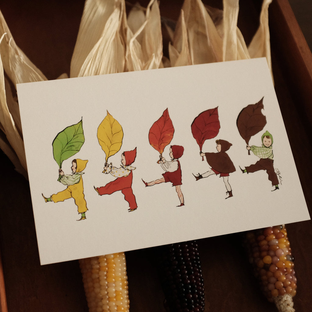 Kurahashi Rei Autumn Leaves Postcard