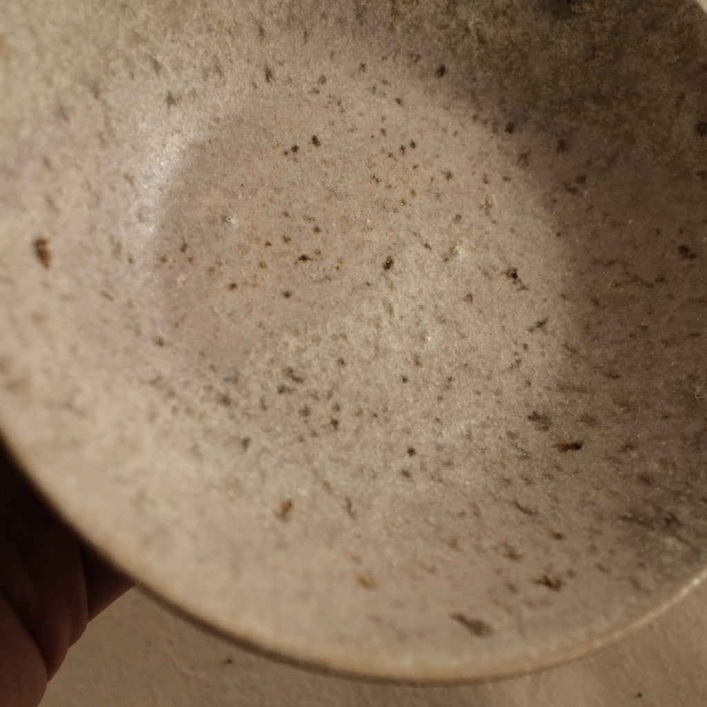 Suzuki Mikumo Spring Soft Pink Green Ceramic Deep Plate