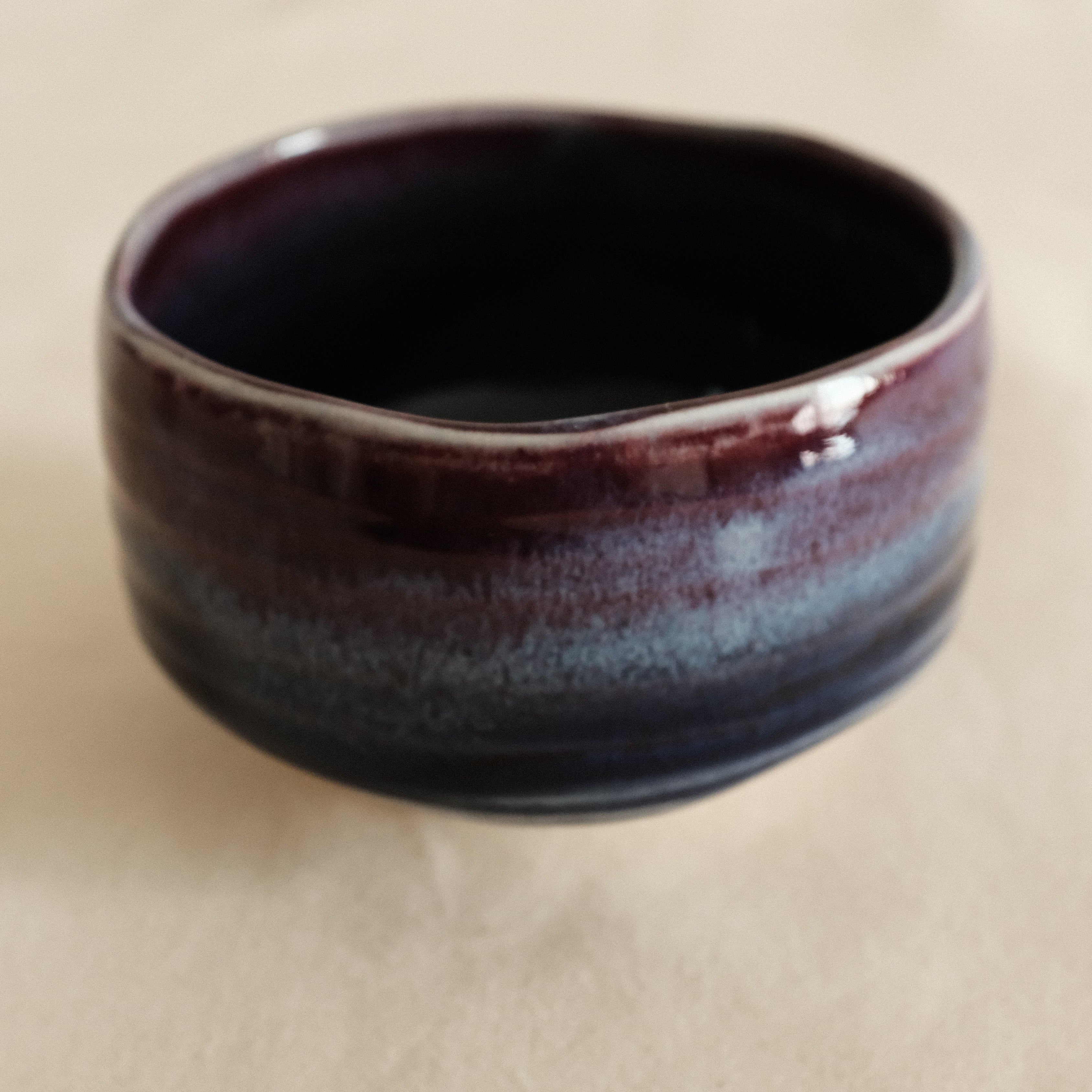 Hatsuichi Japan Tsubo Violet Chawan Matcha Bowl Minoware