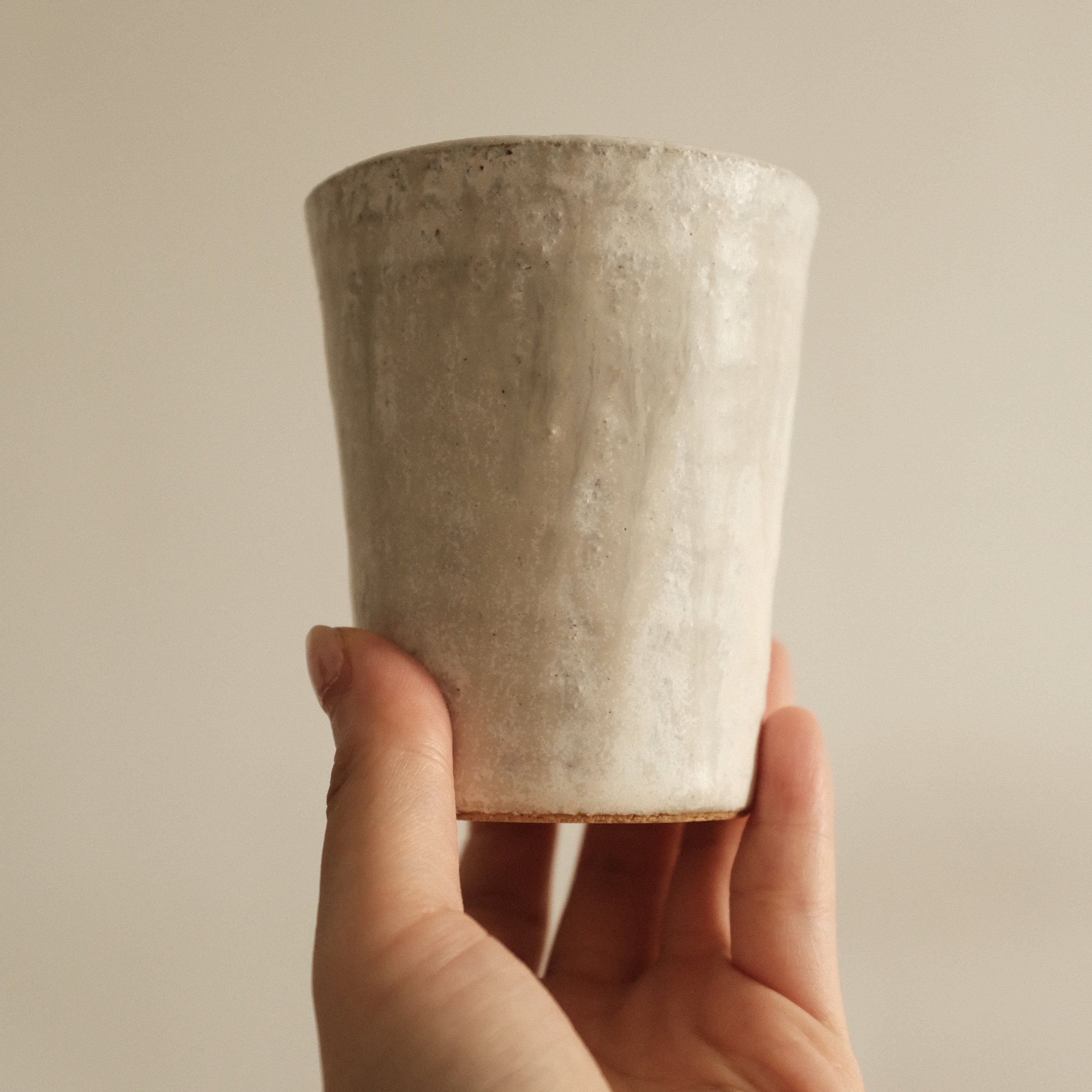 Kyuuko Mashiko Konayuki Powder Snow Glaze Tall Mug