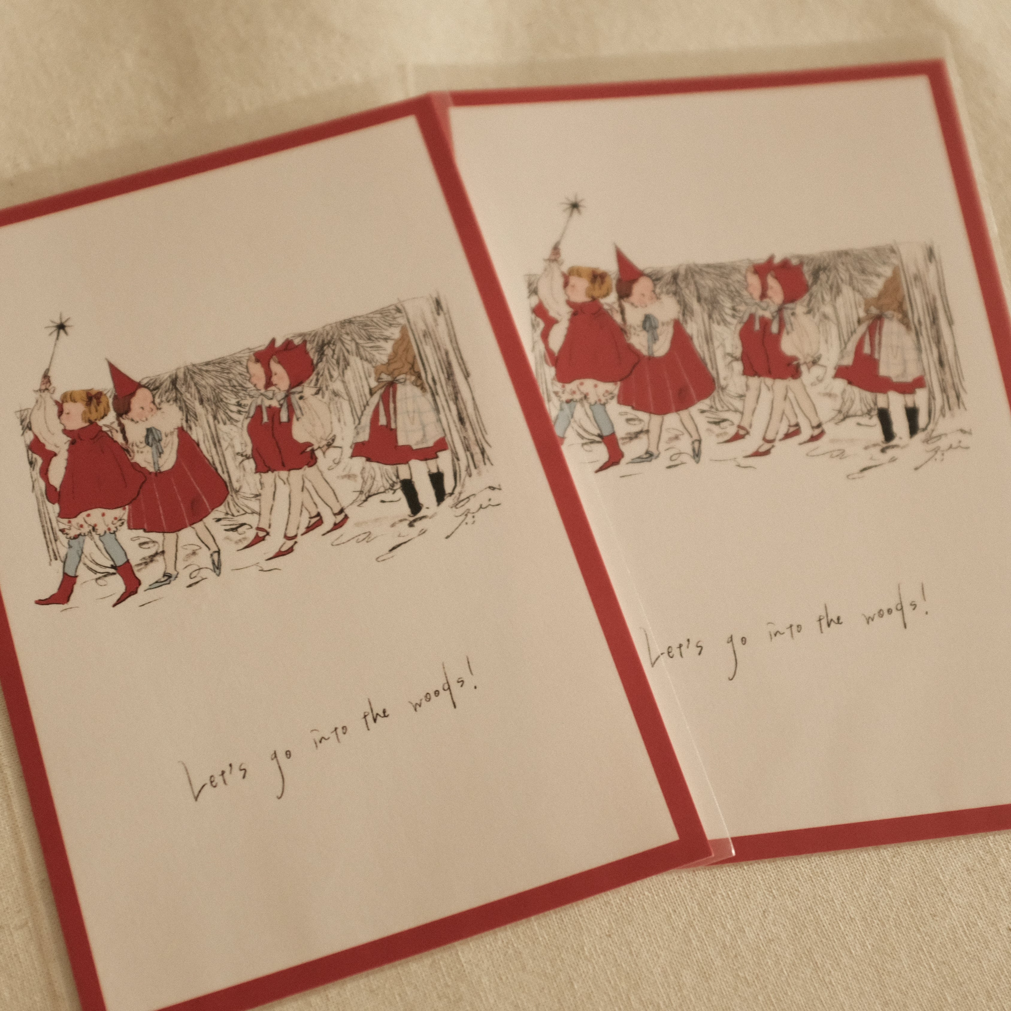 Kurahashi Rei Let's Go to The Forest Postcard