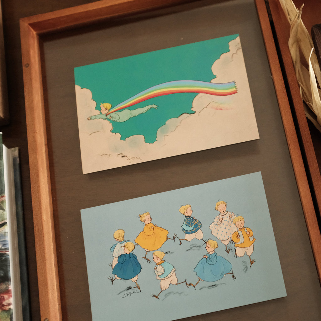 Kurahashi Rei Running Small Birds Postcard