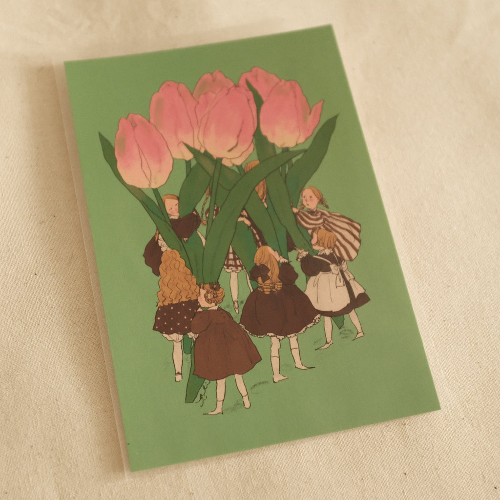 Kurahashi Rei Tulip Girls Postcard