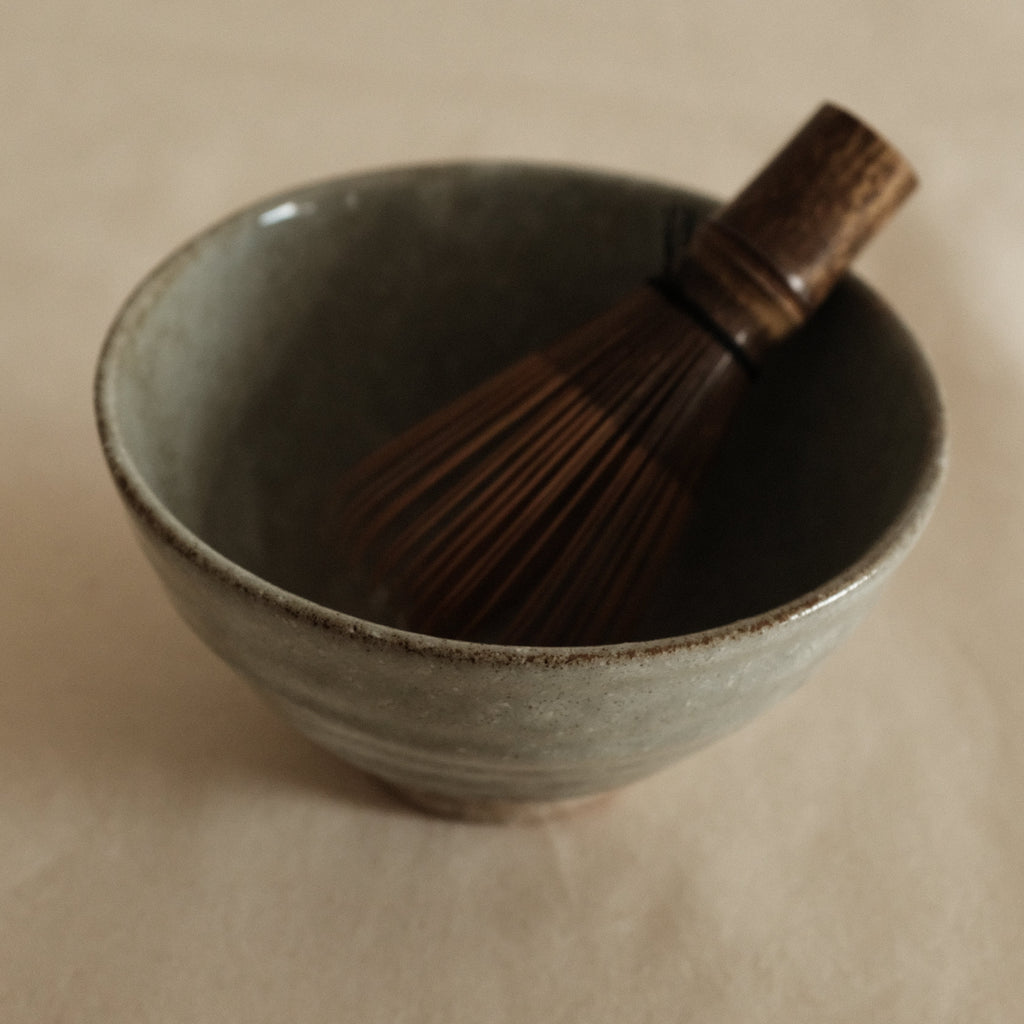 Maruyoshi Japan Jade Blue Kohiki Glaze Chawan Matcha Bowl Minoware