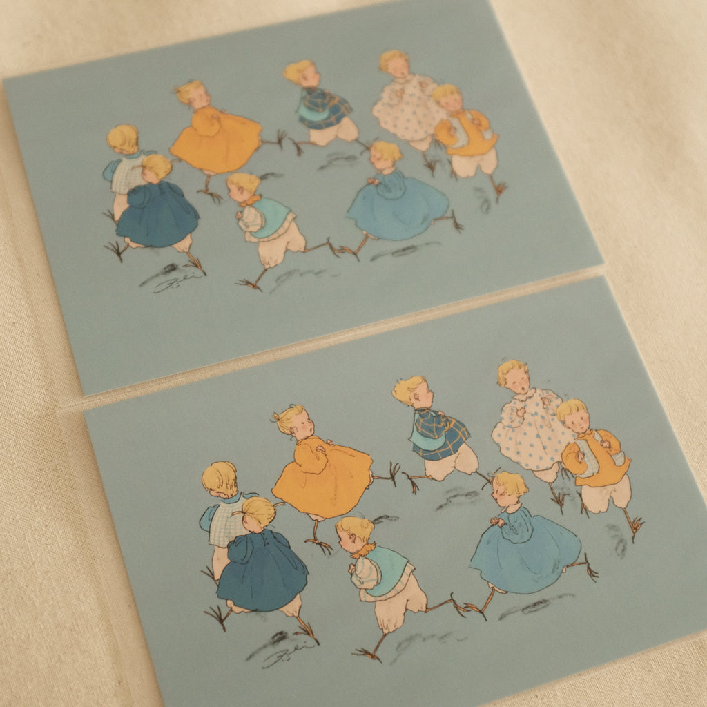 Kurahashi Rei Running Small Birds Postcard
