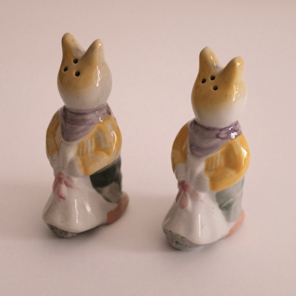 REYNARD Fox Handmade Handpainted Retro Ceramic Condiment Shaker Bottle