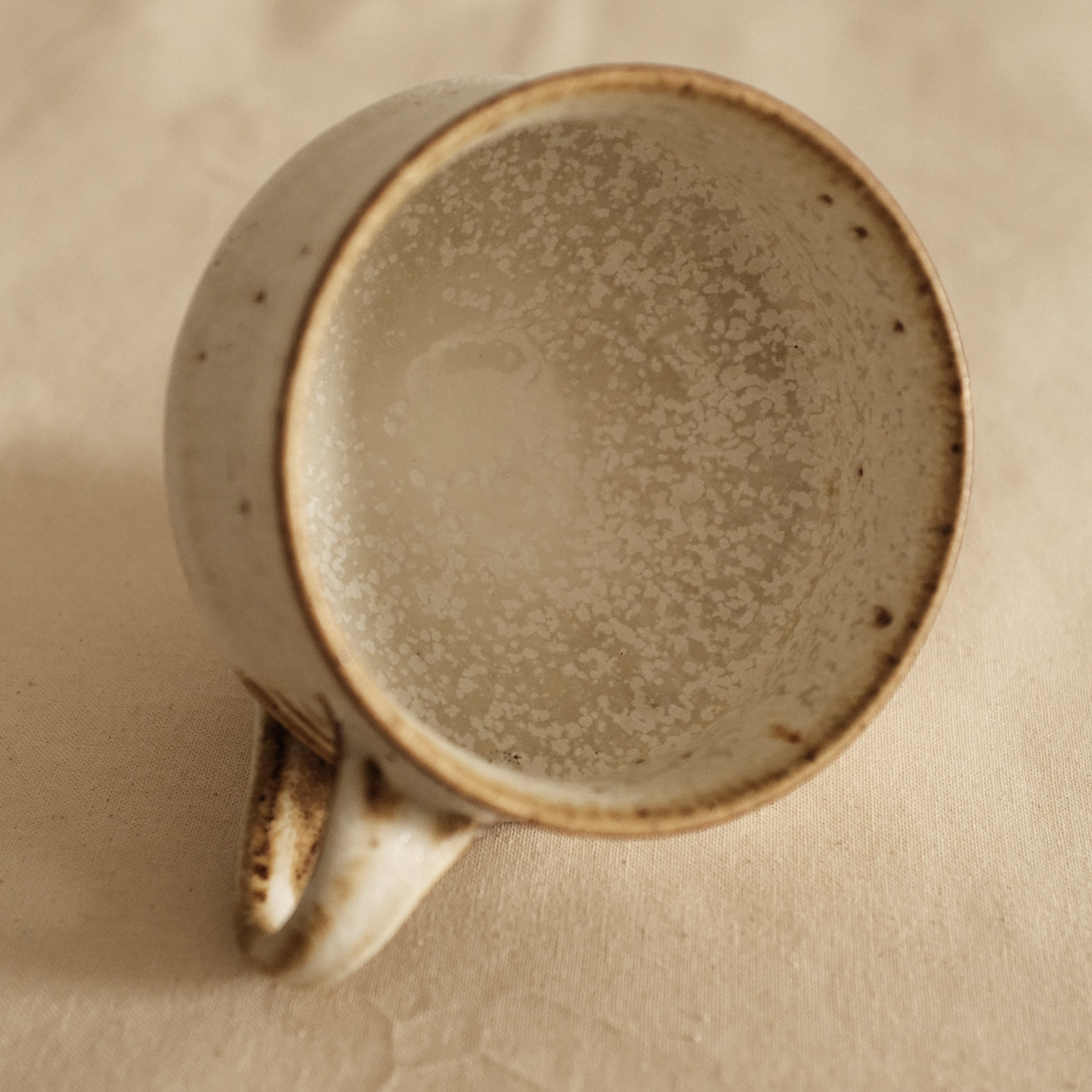 Kazuhito Yamamoto White Milky Glaze Antique Goblet Mug