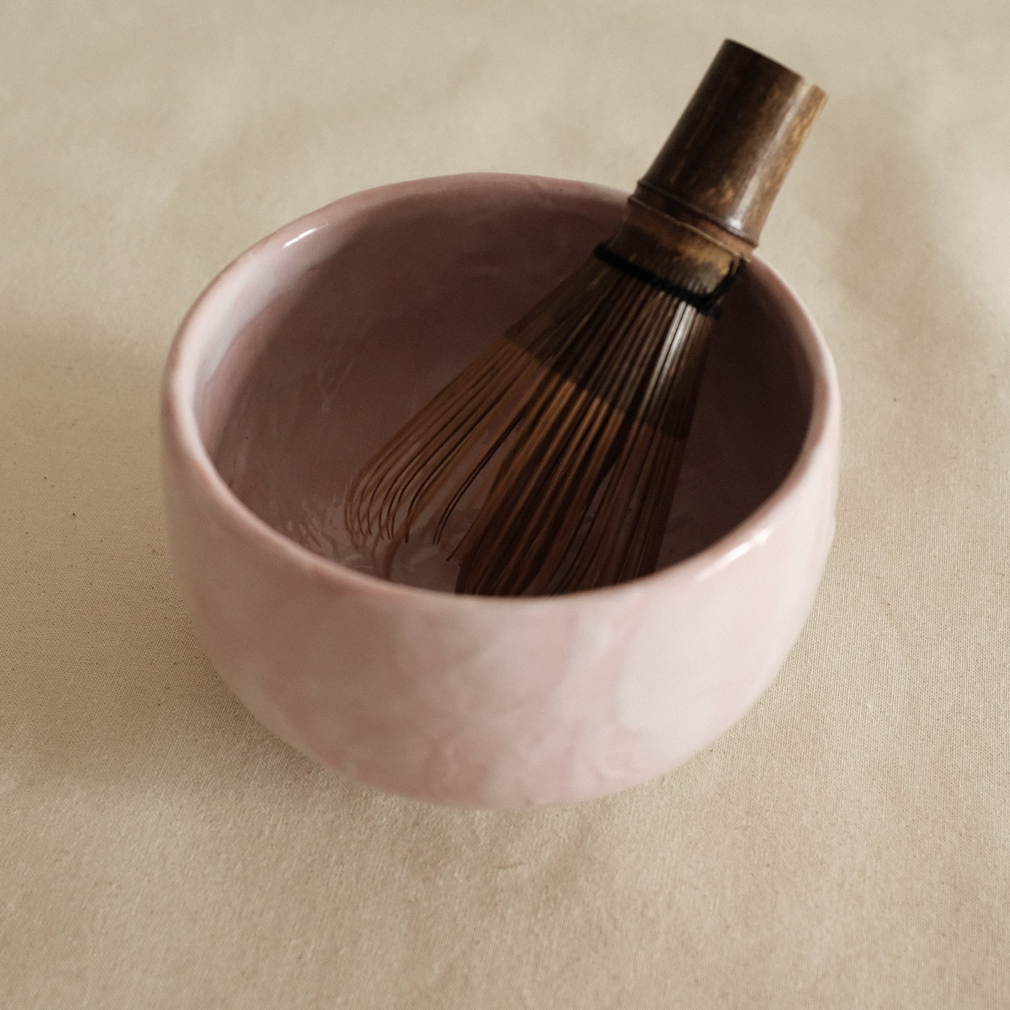 Hatsuichi Japan Sakura Shino Tataki Chawan Matcha Bowl Minoware