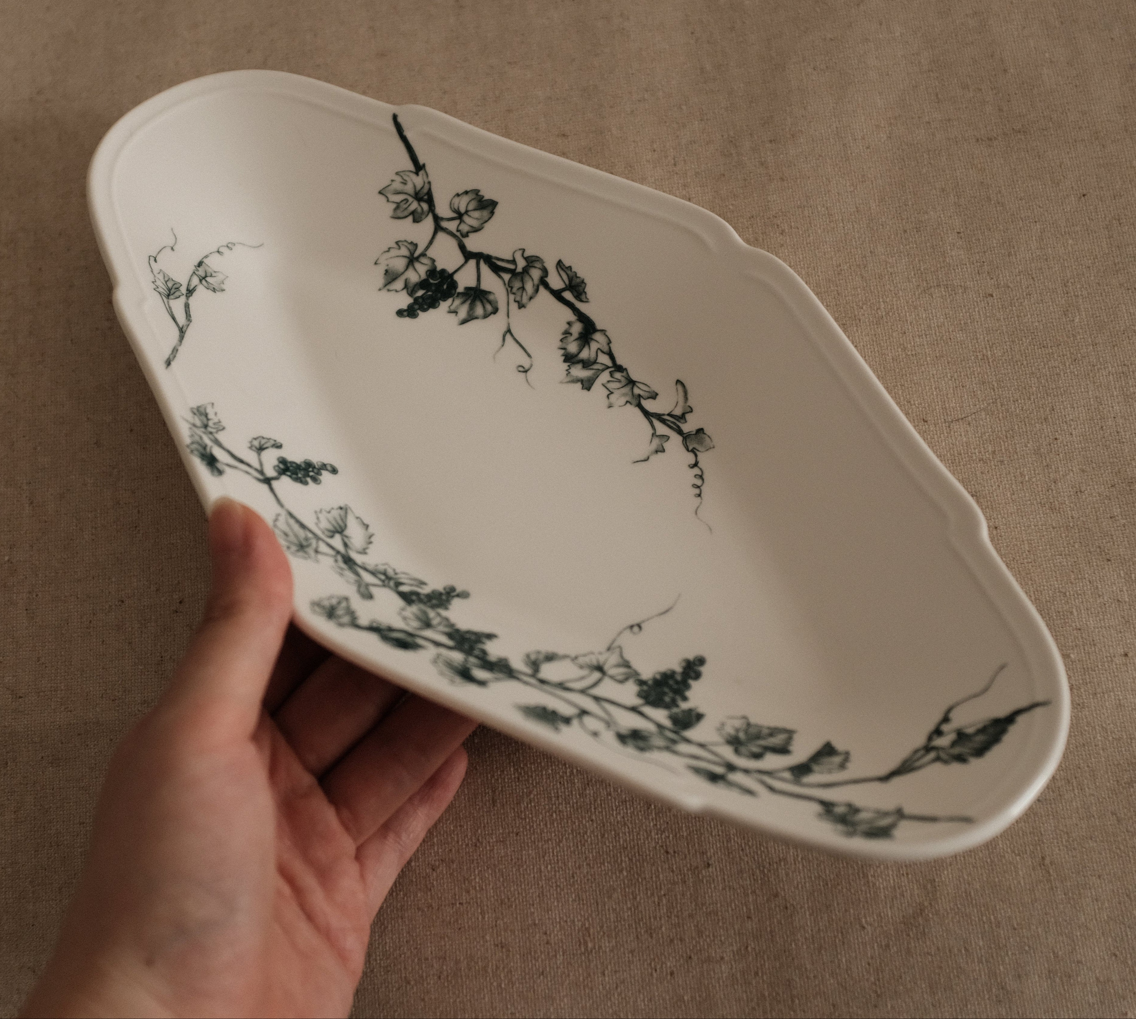 Studio M' Japan Vigne Plate Blue