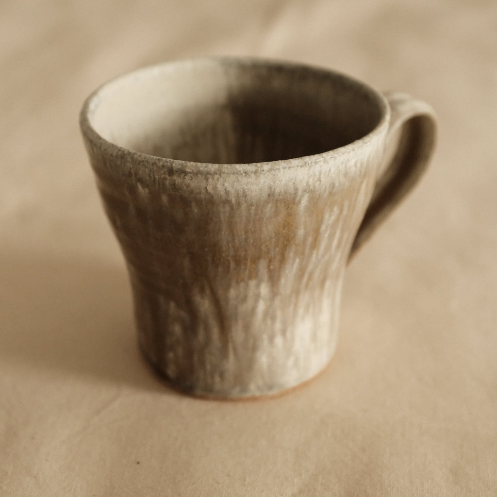 Kyuuko Mashiko Konayuki Powder Snow Glaze Mug with Handle