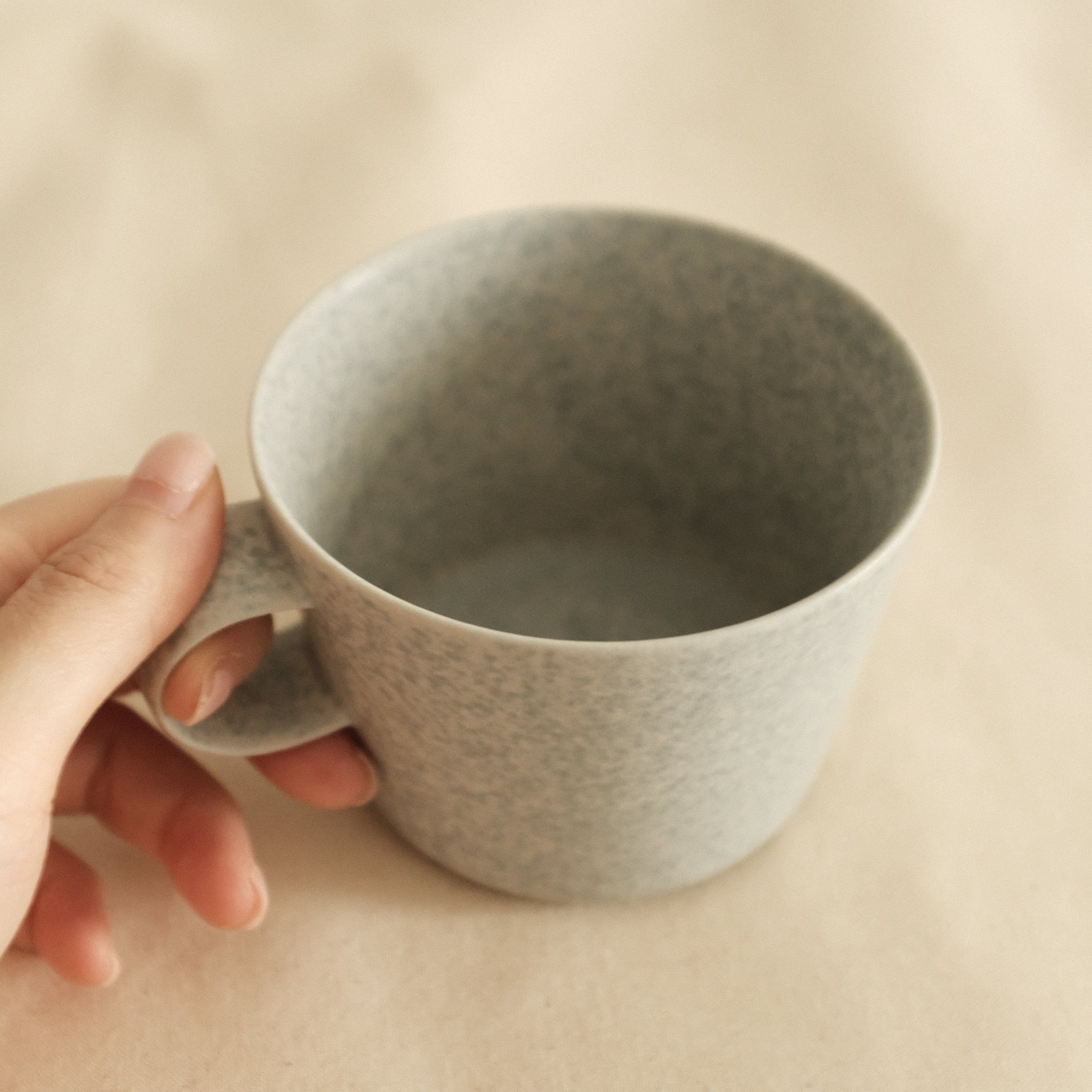 yumiko iihoshi unjour aspres midi matin cup nami light blue pattern