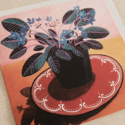 Canns Down Press African Violets Greeting Card Gift Card