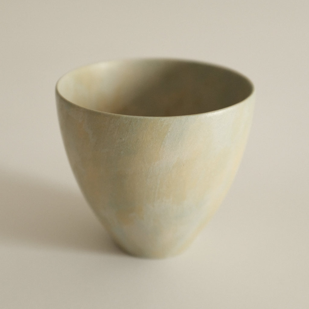 Makoto Saito Palette Green Yellow Tall Cup