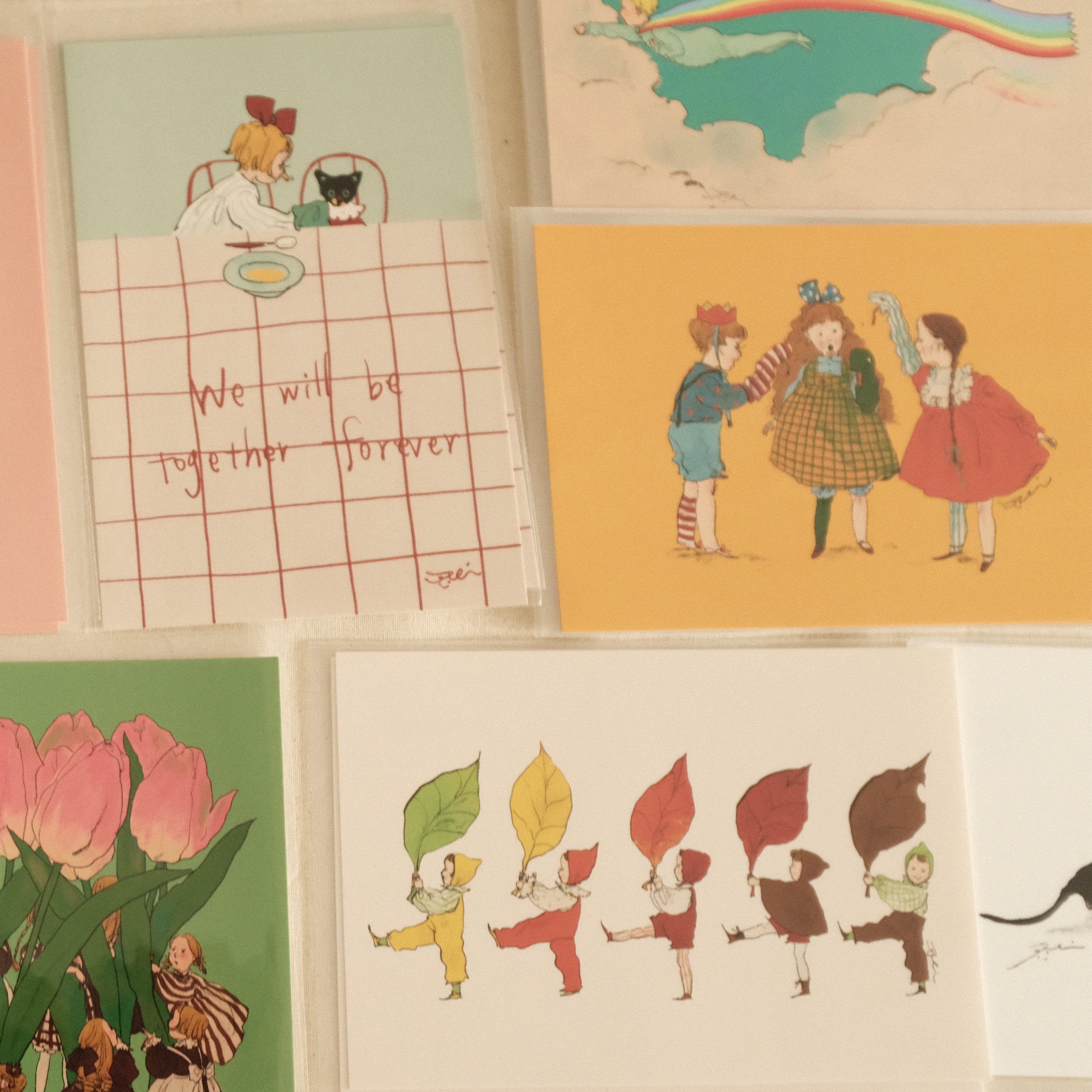 Kurahashi Rei Playing Toys Together Postcard