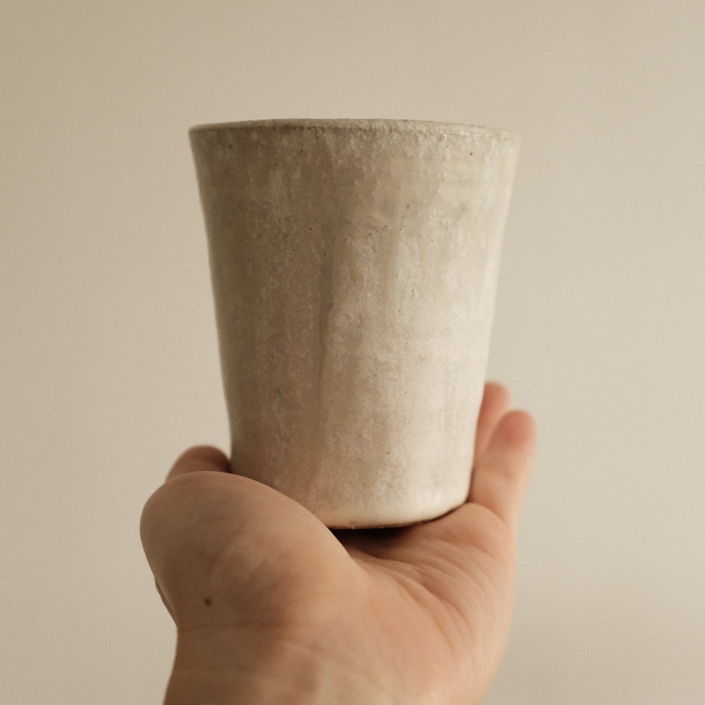 Kyuuko Mashiko Konayuki Powder Snow Glaze Tall Mug