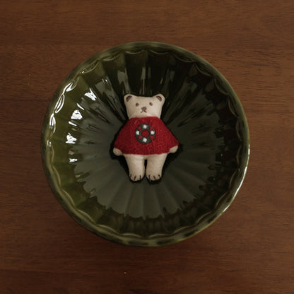 NOELLE Decorative Whimsical Embroidered Felt Brooch Pin