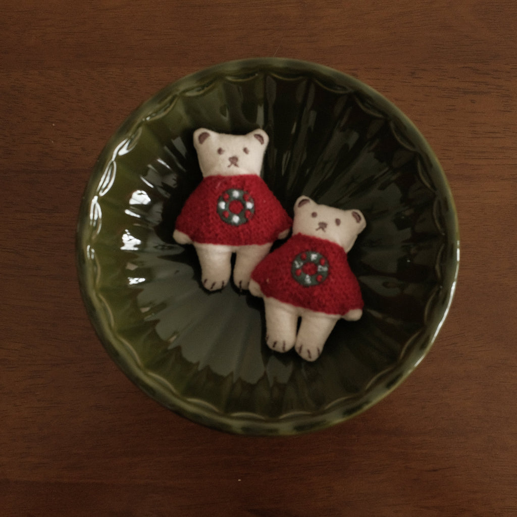 NOELLE Decorative Whimsical Embroidered Felt Brooch Pin