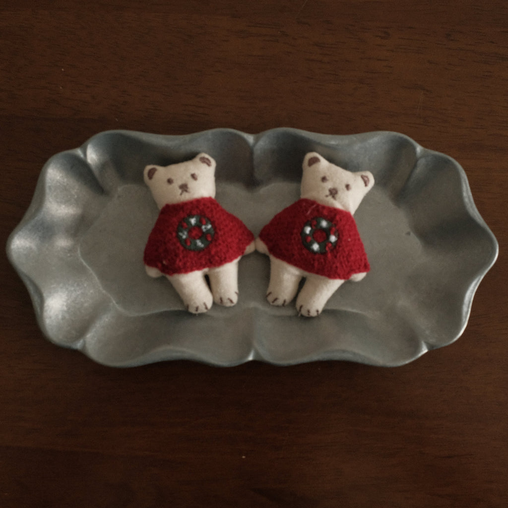 NOELLE Decorative Whimsical Embroidered Felt Brooch Pin