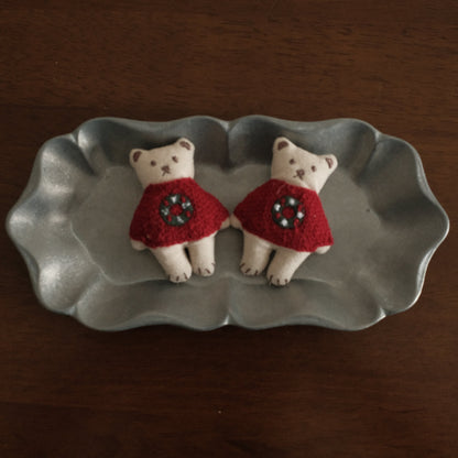 NOELLE Decorative Whimsical Embroidered Felt Brooch Pin