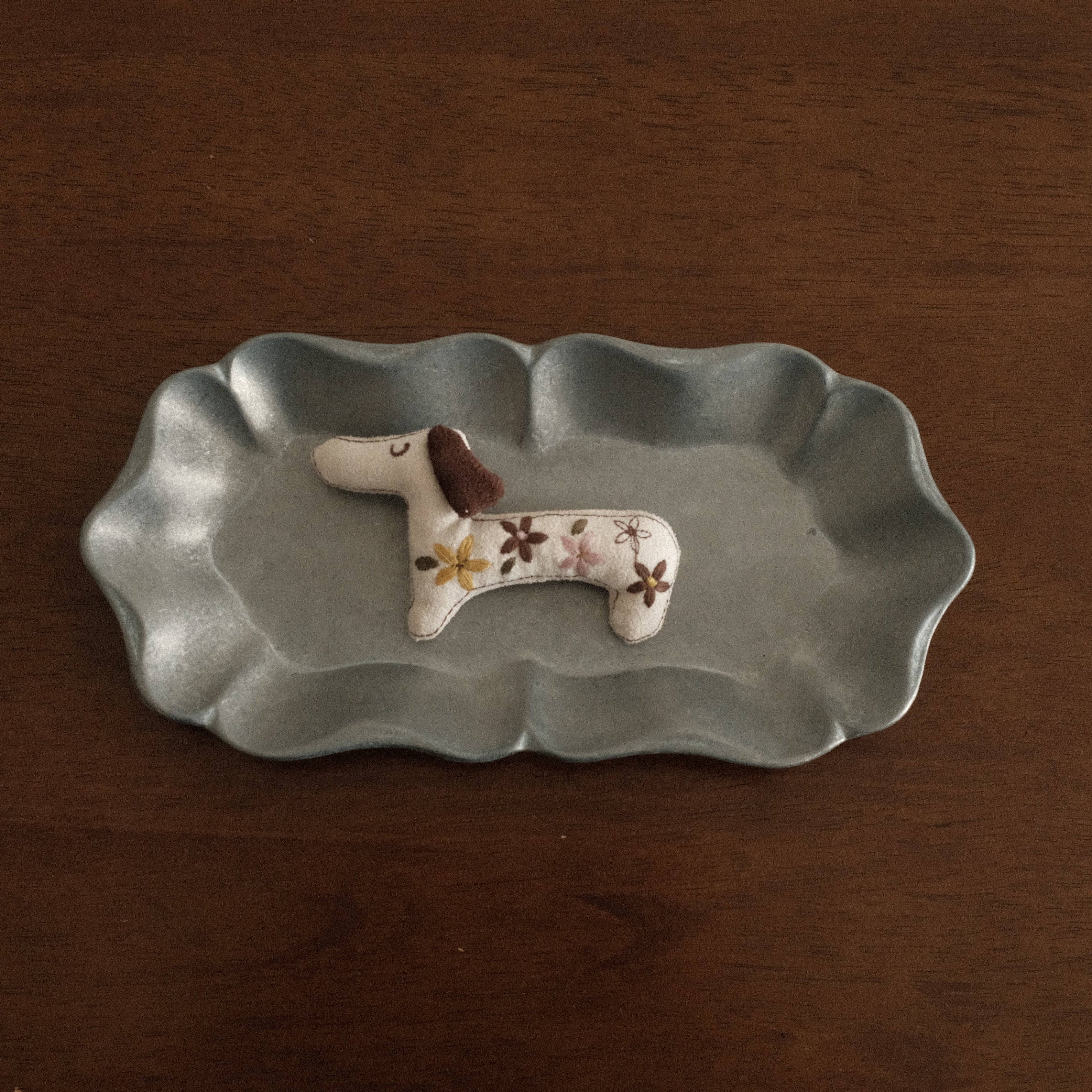 NOELLE Decorative Whimsical Embroidered Felt Brooch Pin