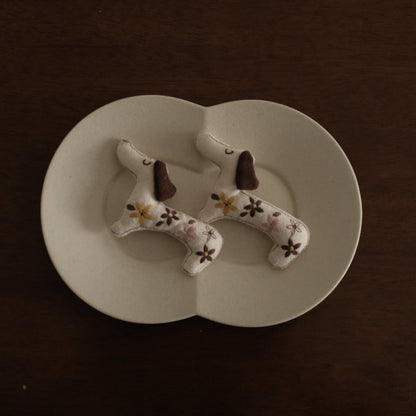 NOELLE Decorative Whimsical Embroidered Felt Brooch Pin