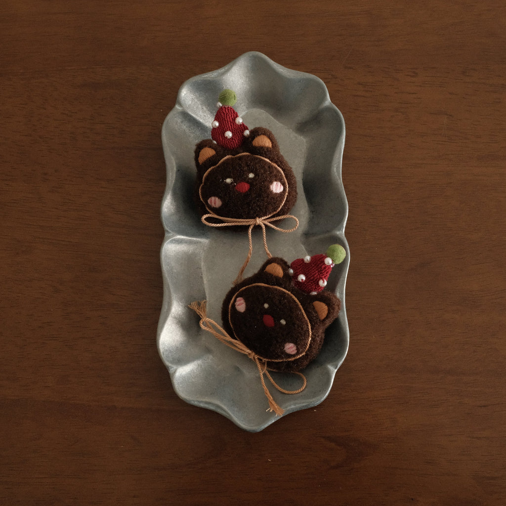 NOELLE Decorative Whimsical Embroidered Felt Brooch Pin