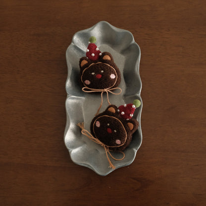 NOELLE Decorative Whimsical Embroidered Felt Brooch Pin