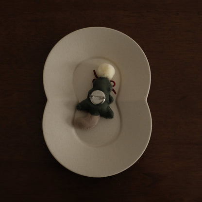 NOELLE Decorative Whimsical Embroidered Felt Brooch Pin