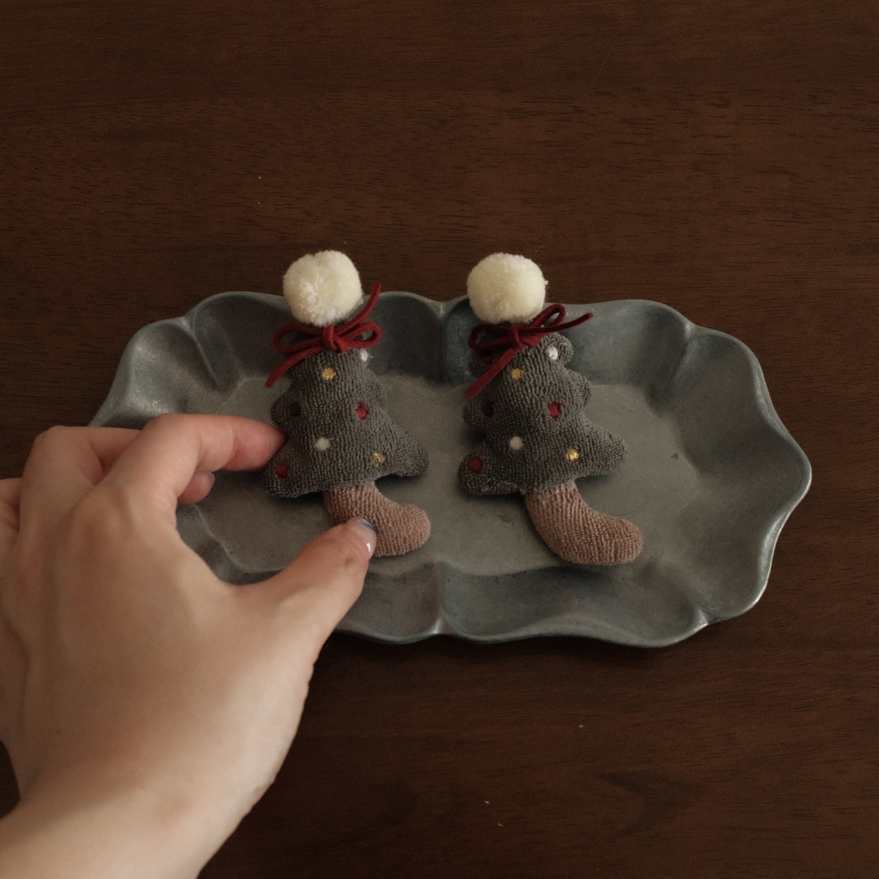 NOELLE Decorative Whimsical Embroidered Felt Brooch Pin