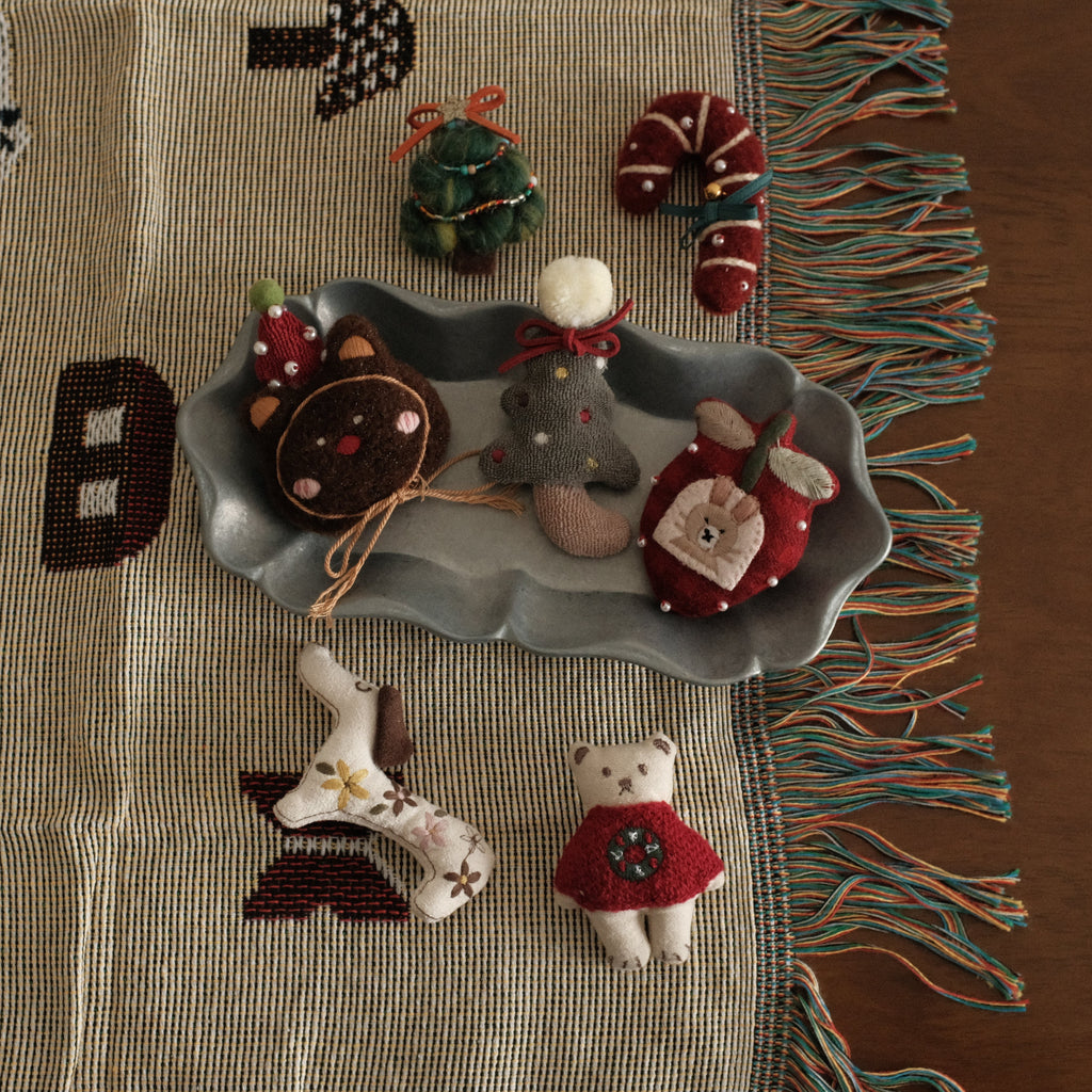 NOELLE Decorative Whimsical Embroidered Felt Brooch Pin