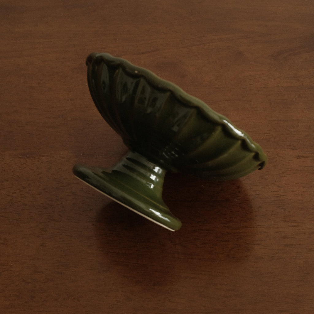 COLETTE Retro Ceramic Floral Pedestal Dish Plate Tea Stand Dessert Pastry Plate