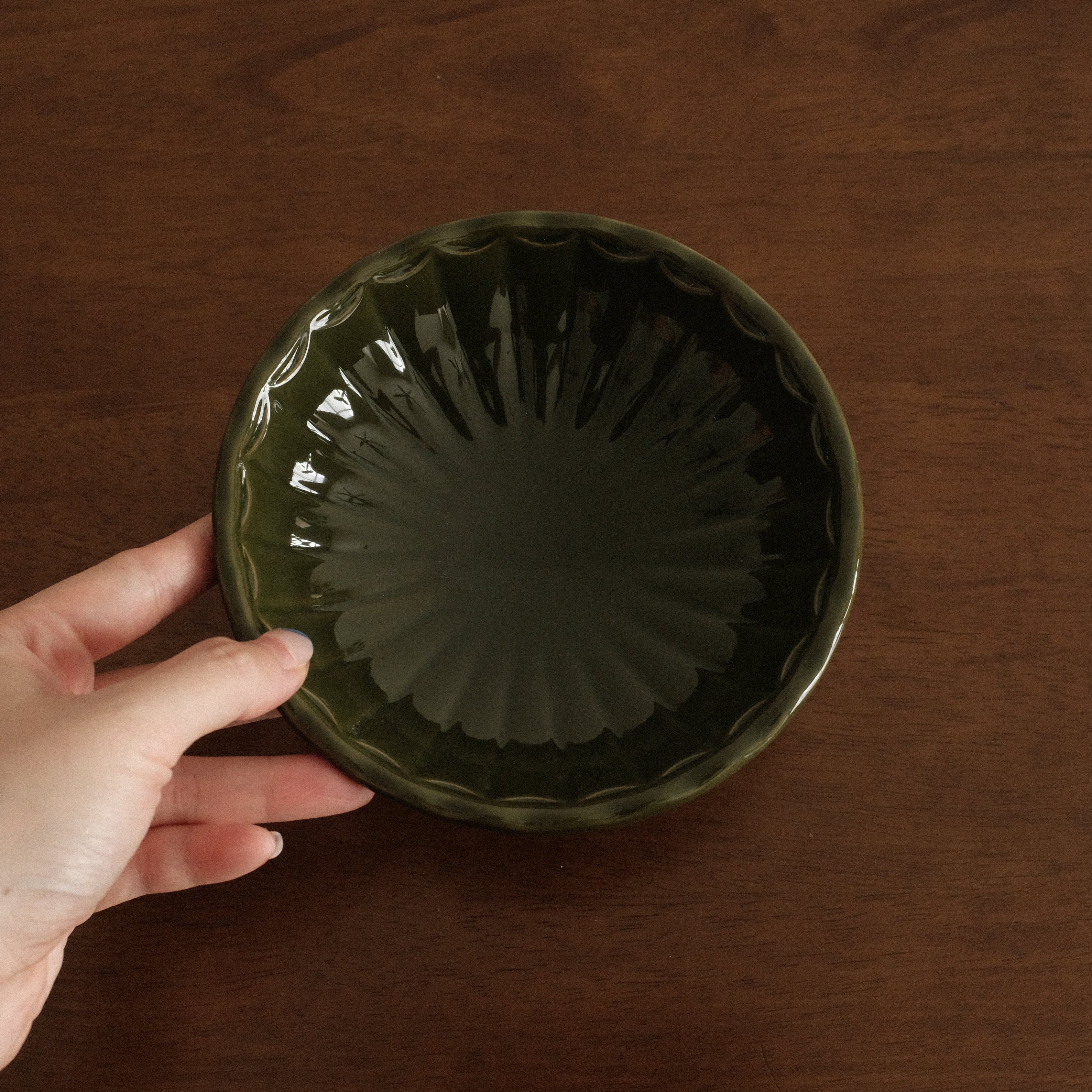 COLETTE Retro Ceramic Floral Pedestal Dish Plate Tea Stand Dessert Pastry Plate