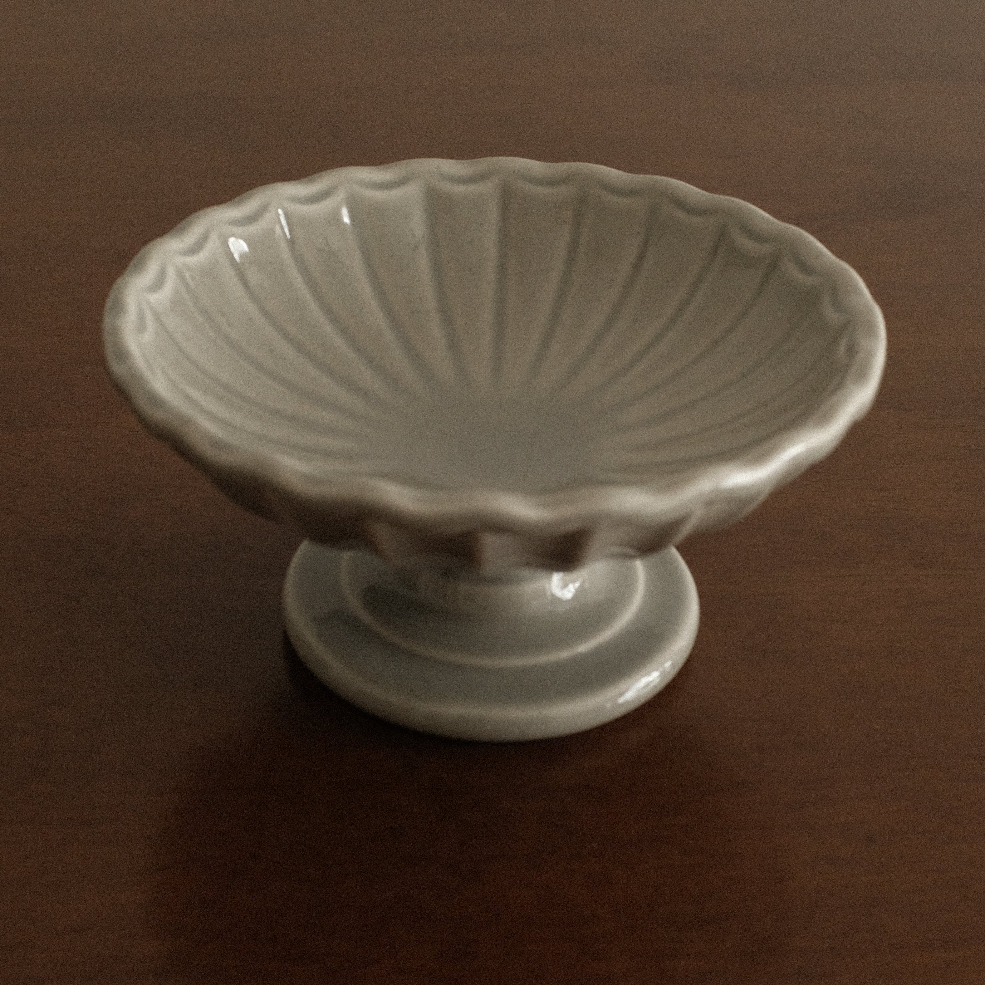 COLETTE Retro Ceramic Floral Pedestal Dish Plate Tea Stand Dessert Pastry Plate