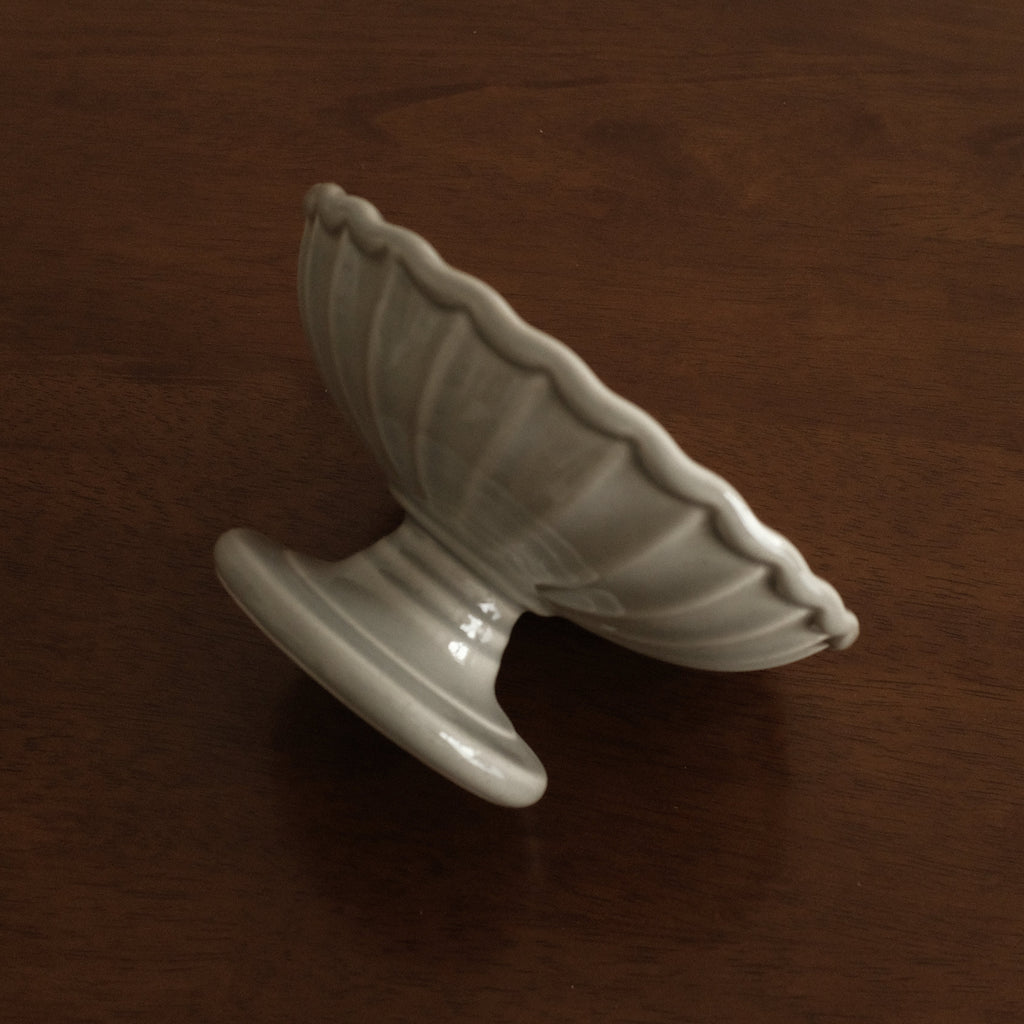 COLETTE Retro Ceramic Floral Pedestal Dish Plate Tea Stand Dessert Pastry Plate