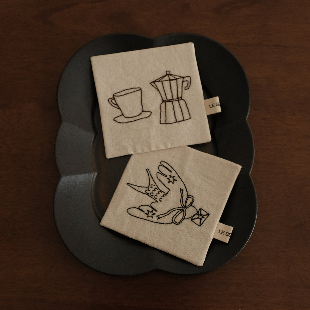 CAMILLE French Retro Six Petals Rectangular Dish Plate Ceramic Underglazed Powdered Glaze Stoneware