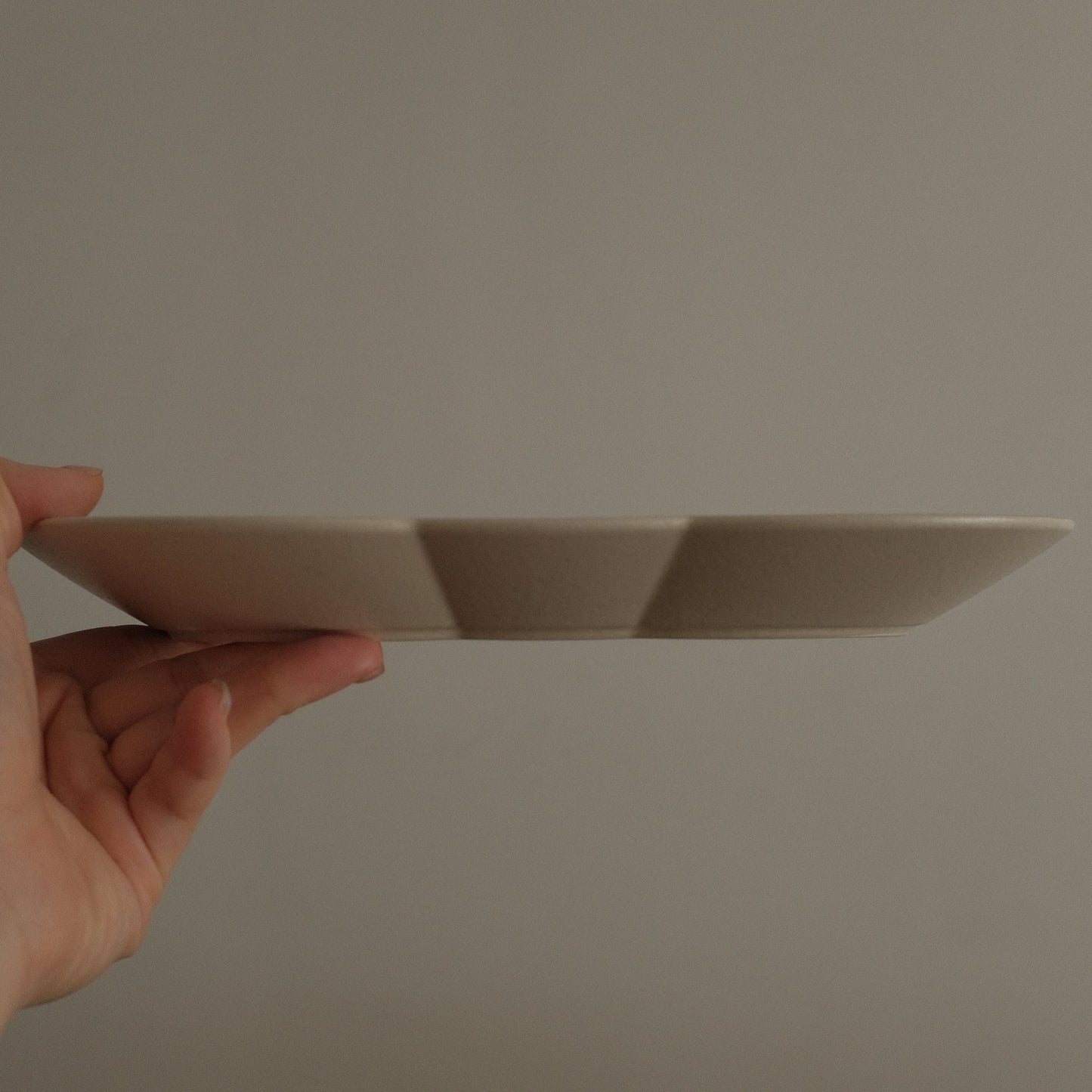 CAMILLE French Retro Six Petals Rectangular Dish Plate Ceramic Underglazed Powdered Glaze Stoneware