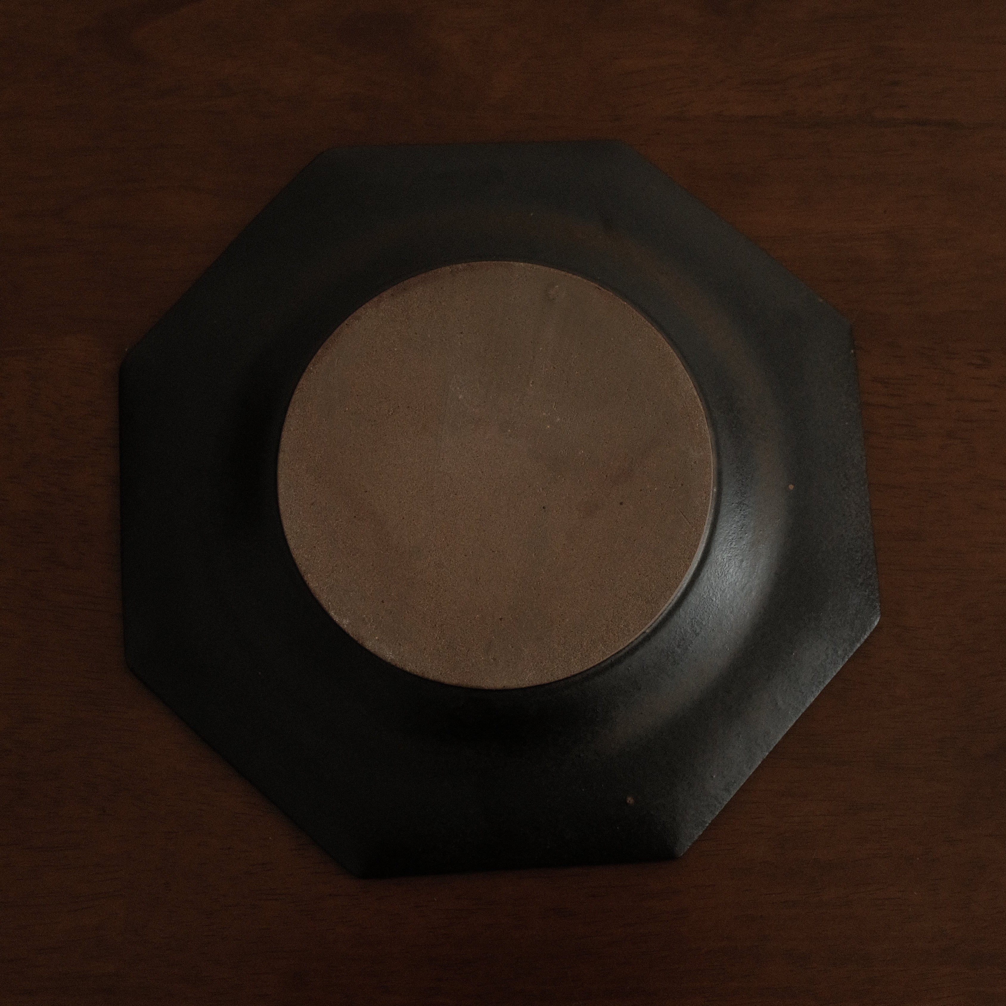 VIVIENNE French Retro Octagonal Dish Plate Ceramic Underglazed Powdered Glaze Stoneware