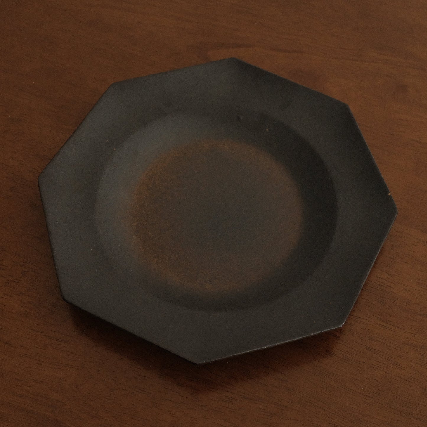 VIVIENNE French Retro Octagonal Dish Plate Ceramic Underglazed Powdered Glaze Stoneware